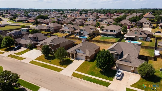 Aerial view of White Rock Estates in Killeen, TX