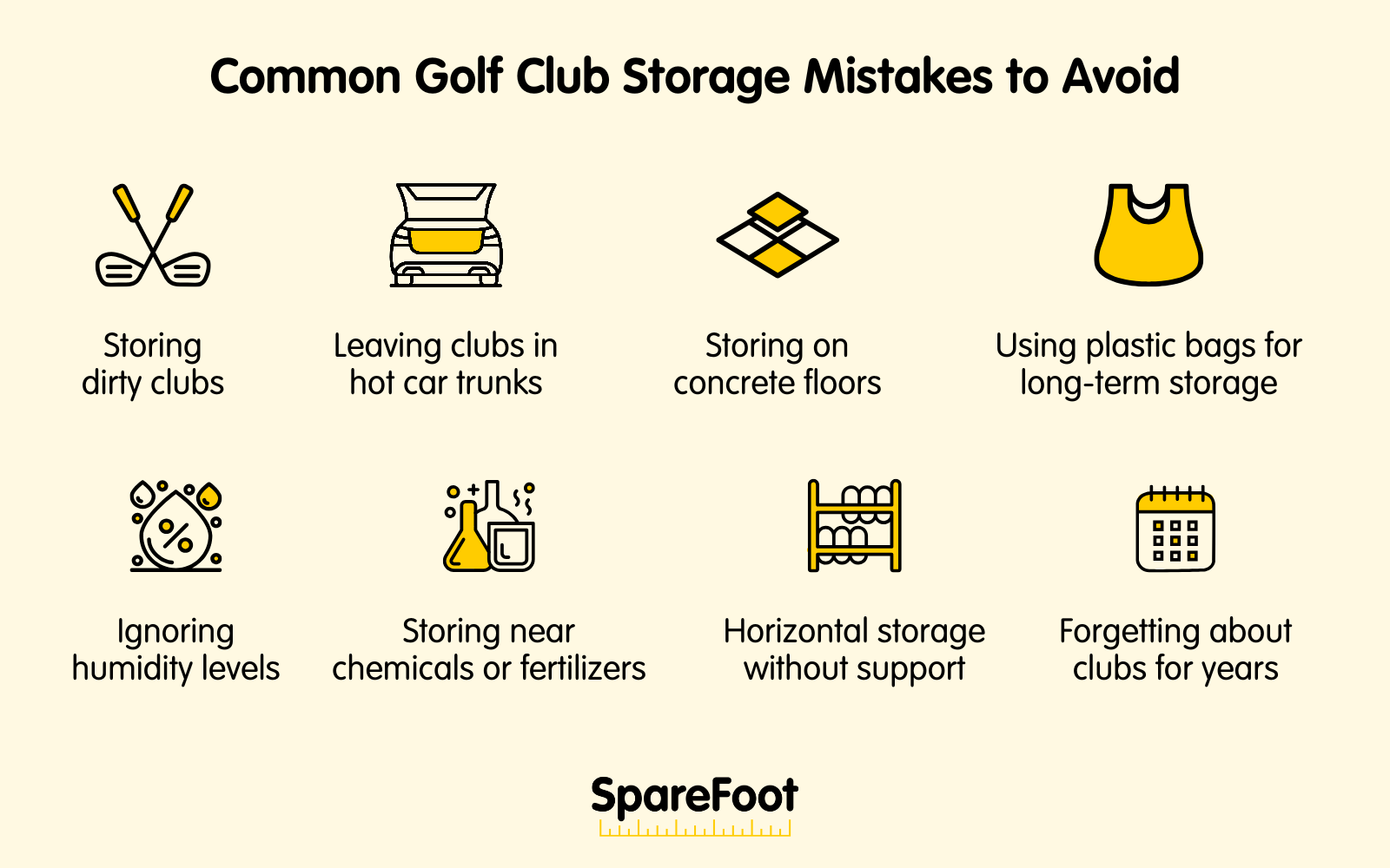 8 golf club storage mistakes to avoid
